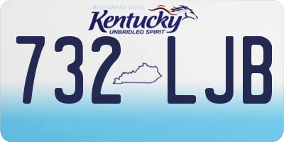 KY license plate 732LJB