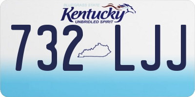 KY license plate 732LJJ
