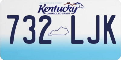 KY license plate 732LJK