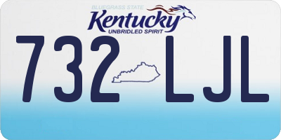 KY license plate 732LJL