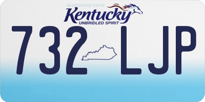 KY license plate 732LJP