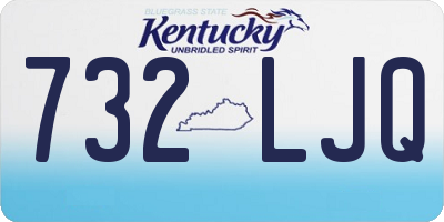 KY license plate 732LJQ