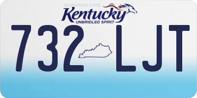 KY license plate 732LJT