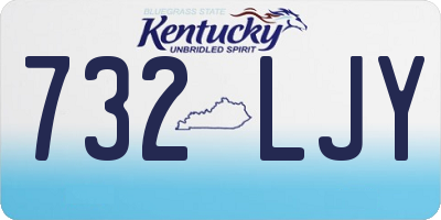 KY license plate 732LJY