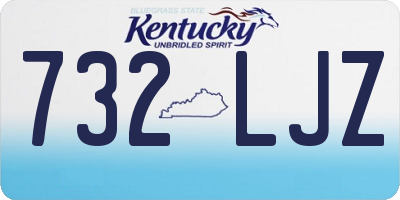 KY license plate 732LJZ