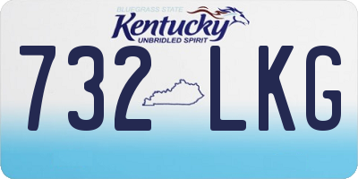 KY license plate 732LKG