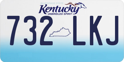 KY license plate 732LKJ