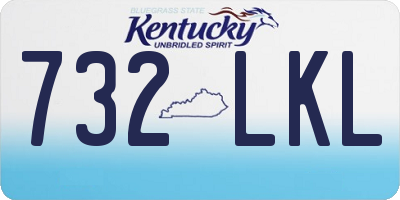 KY license plate 732LKL