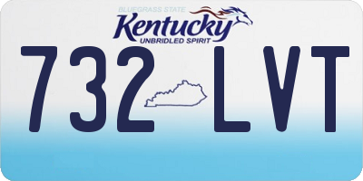 KY license plate 732LVT