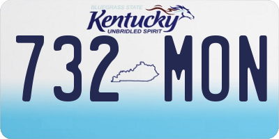 KY license plate 732MON