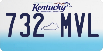 KY license plate 732MVL