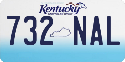 KY license plate 732NAL