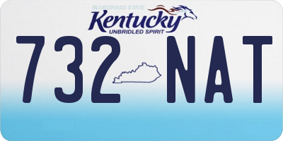KY license plate 732NAT