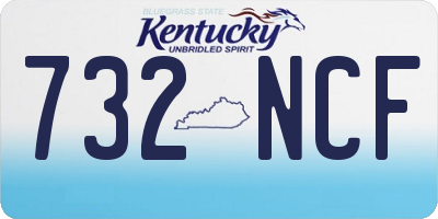KY license plate 732NCF