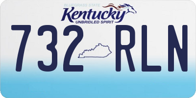 KY license plate 732RLN