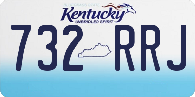 KY license plate 732RRJ