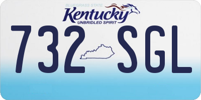 KY license plate 732SGL