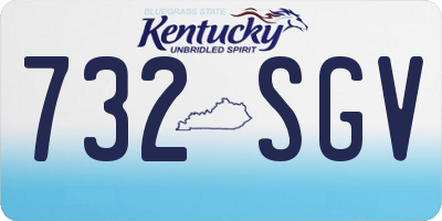 KY license plate 732SGV