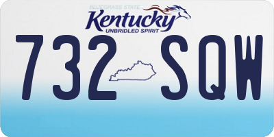 KY license plate 732SQW