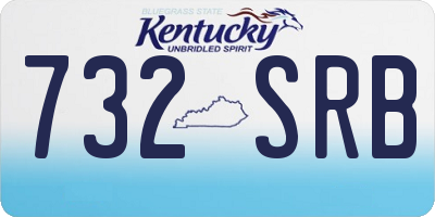 KY license plate 732SRB