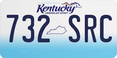 KY license plate 732SRC