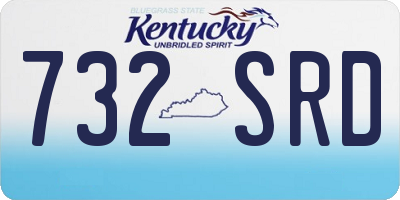 KY license plate 732SRD