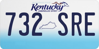 KY license plate 732SRE