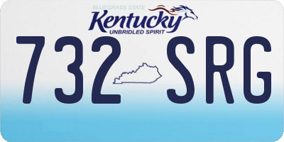 KY license plate 732SRG