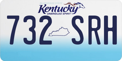 KY license plate 732SRH