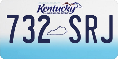 KY license plate 732SRJ