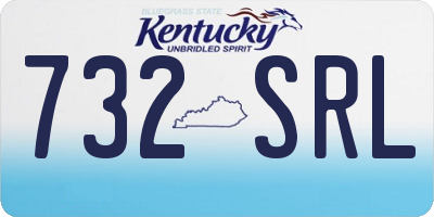 KY license plate 732SRL
