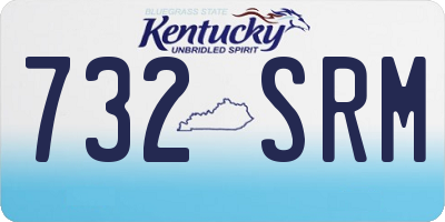 KY license plate 732SRM