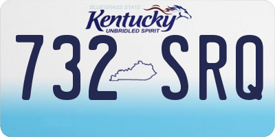 KY license plate 732SRQ