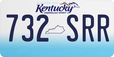 KY license plate 732SRR