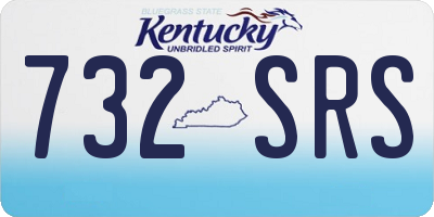 KY license plate 732SRS