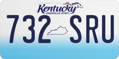 KY license plate 732SRU