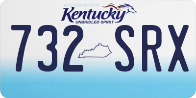 KY license plate 732SRX
