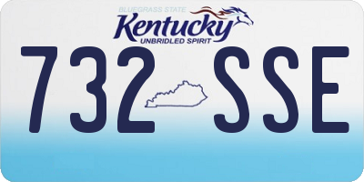 KY license plate 732SSE