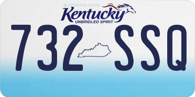 KY license plate 732SSQ