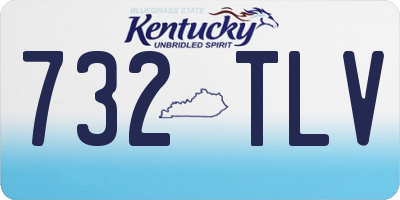 KY license plate 732TLV