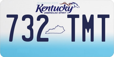 KY license plate 732TMT