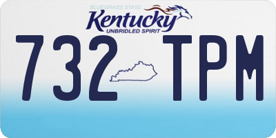 KY license plate 732TPM