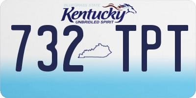 KY license plate 732TPT
