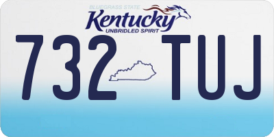 KY license plate 732TUJ