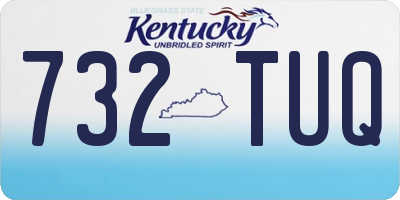 KY license plate 732TUQ