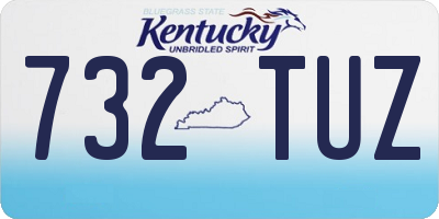 KY license plate 732TUZ
