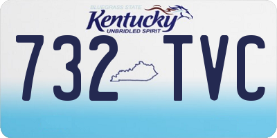 KY license plate 732TVC