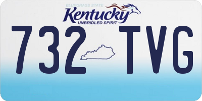 KY license plate 732TVG
