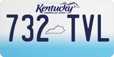 KY license plate 732TVL
