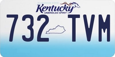 KY license plate 732TVM